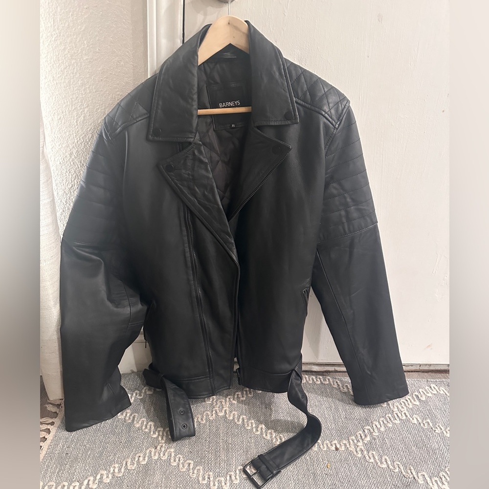 Barney’s original leather jacket